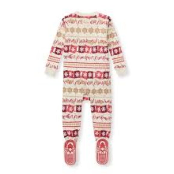 Burts Bees: 18M Footie Christmas Family Matching PJs - Hot Chocolate ☕️ - Picture 1 of 4